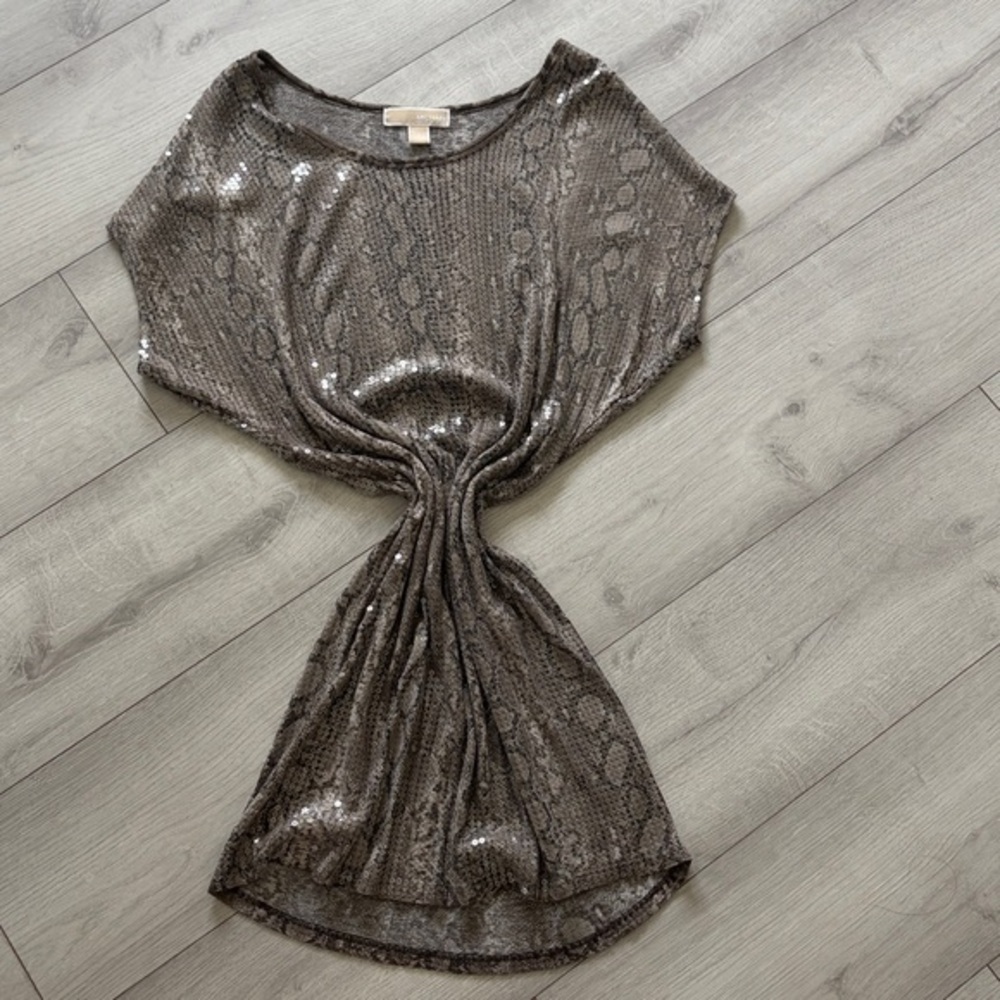 Michael KORS Snake Sequin Dress Small - Picture 2 of 11